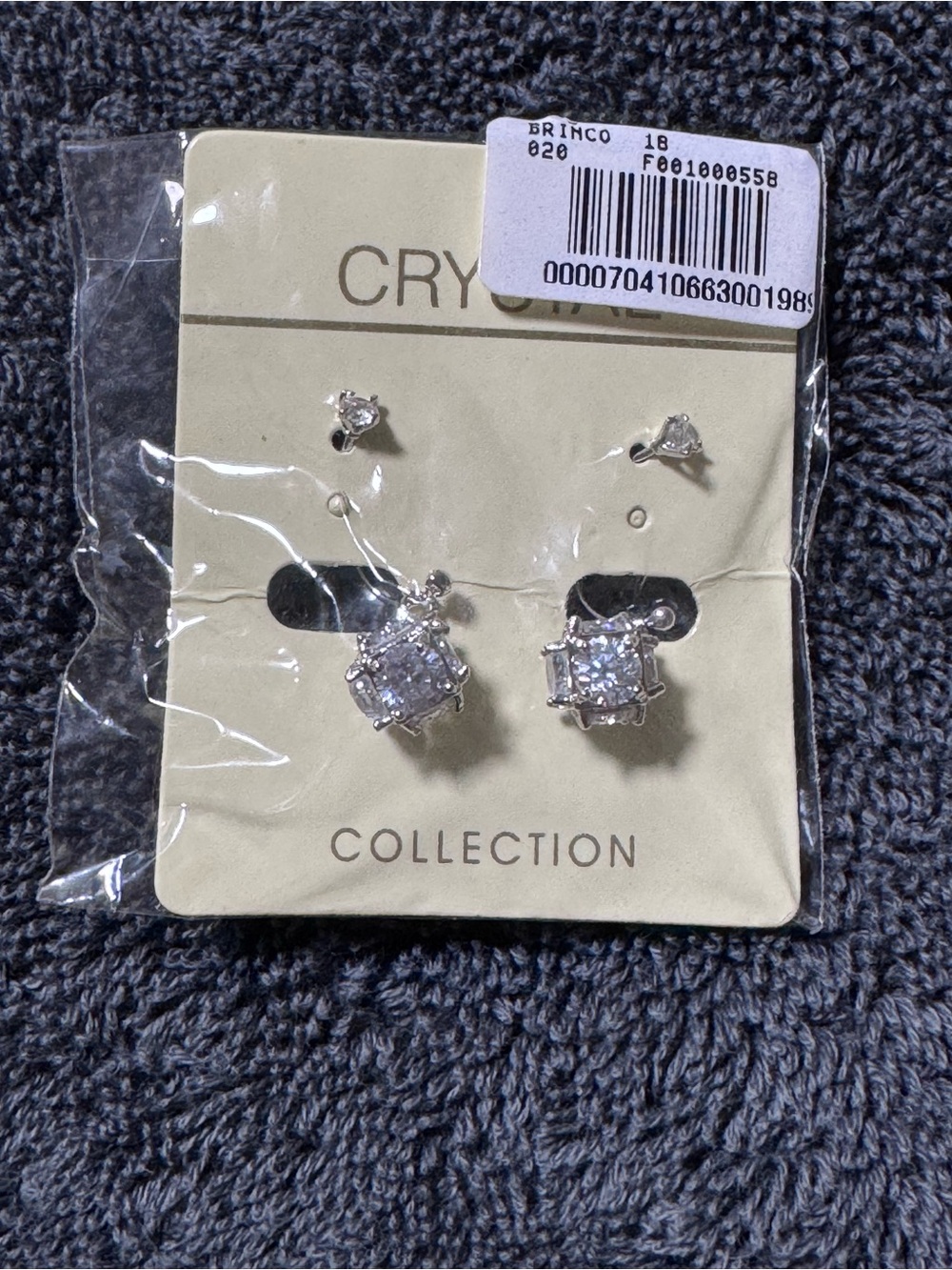 NWT Crystal Collection Stud Earrings - Clear